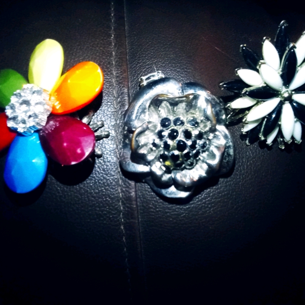 Three vintage fashion rings